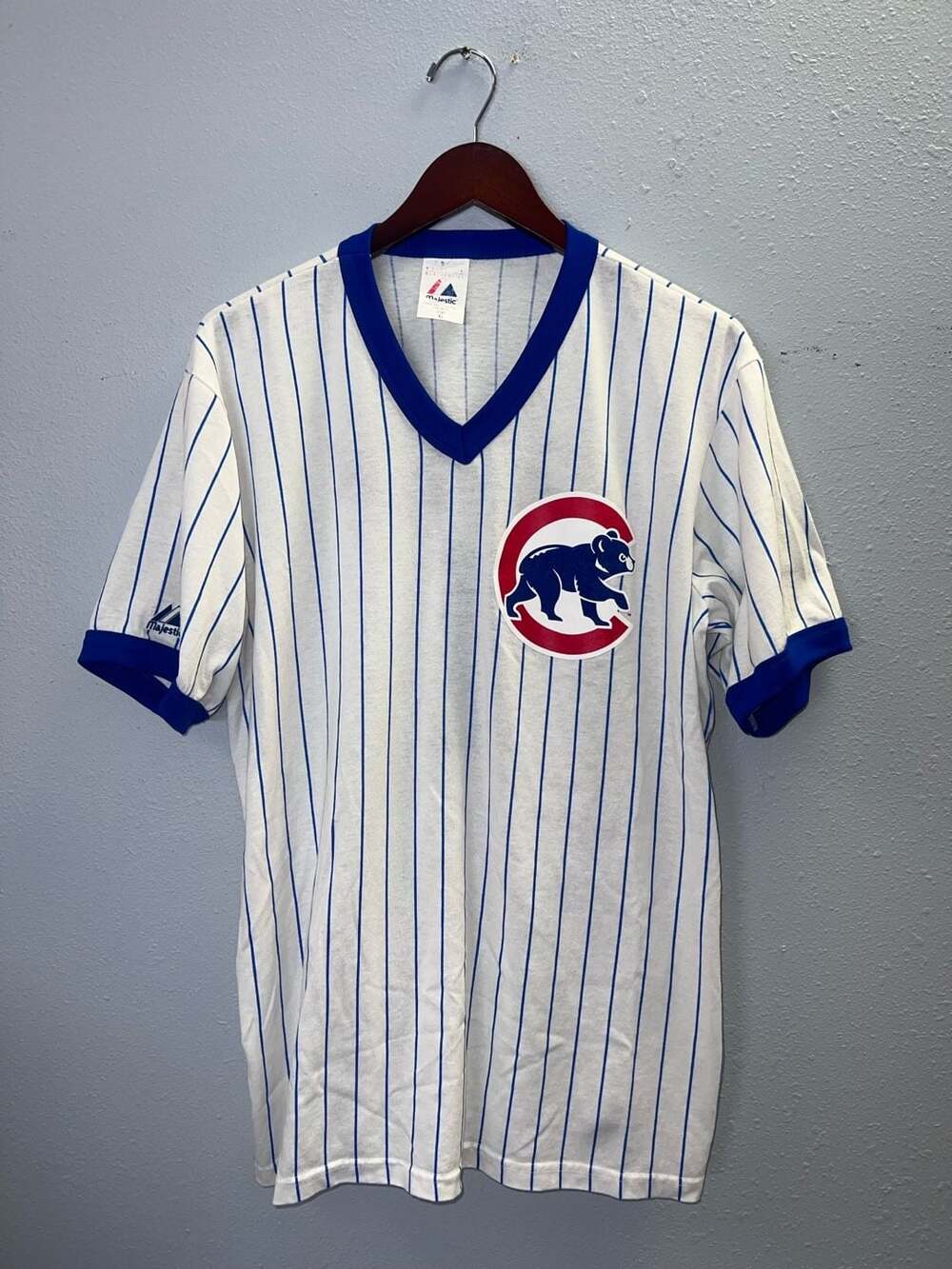 Vintage Kosuke Fukudome Chicago Cubs Majestic Japanese Kanji Shirt XL 0635